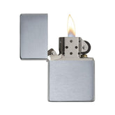 Zippo Sterling Silver Lighter | Brushed Chrome